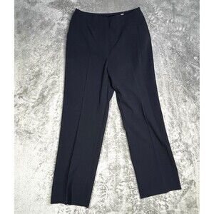 Investments Womens Navy Blue Dress Pants Size 6S with Spandex Button Hook Career